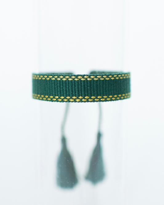 Green and Gold Mini Tassel