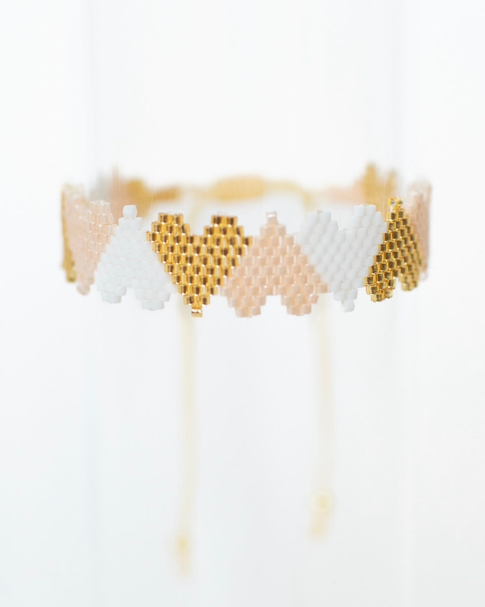 The Gold, Blush, and White Claire