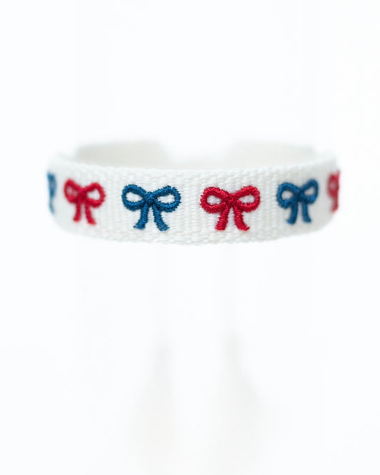 Mini Red and Navy Bows