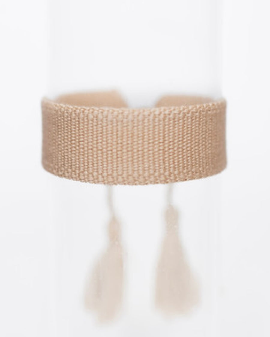 Tan Tassel Bracelet