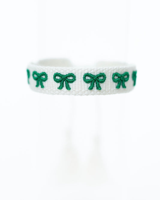 Mini Green Bows Bracelet