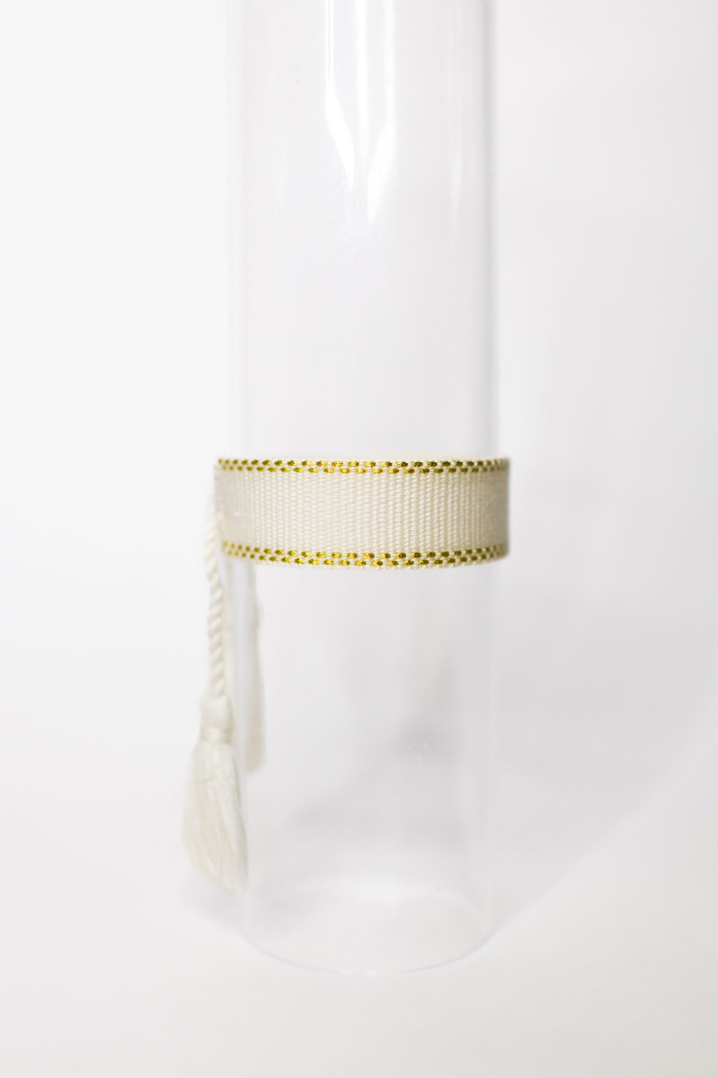 Ivory & Gold Tassel Bracelet
