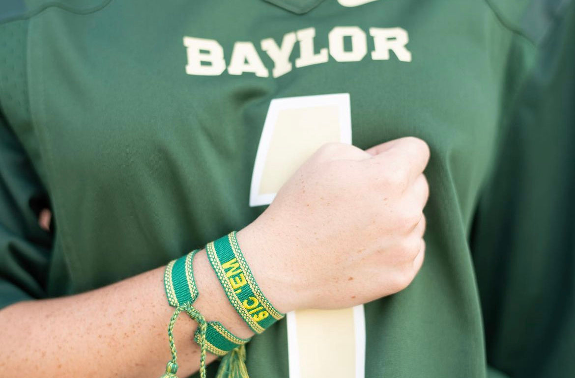 Green & Yellow Tassel Bracelet