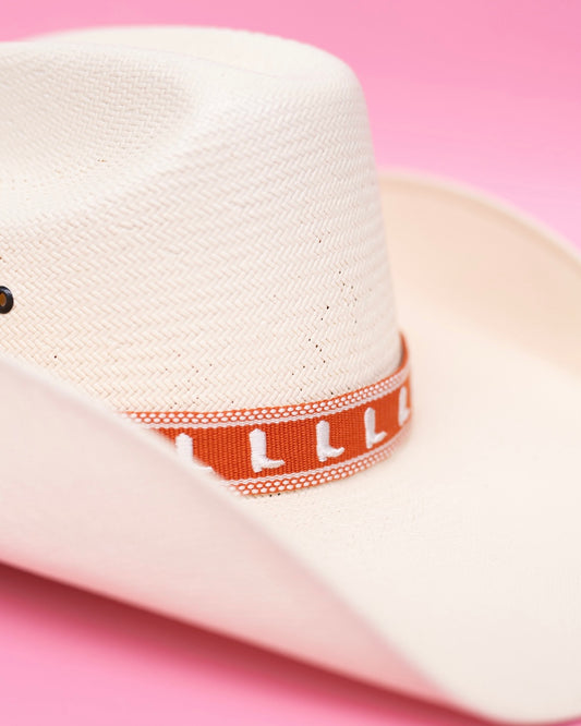 Burnt Orange Boots Hat Band