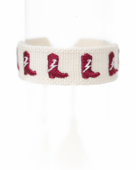 Maroon Marfa Boots Bracelet