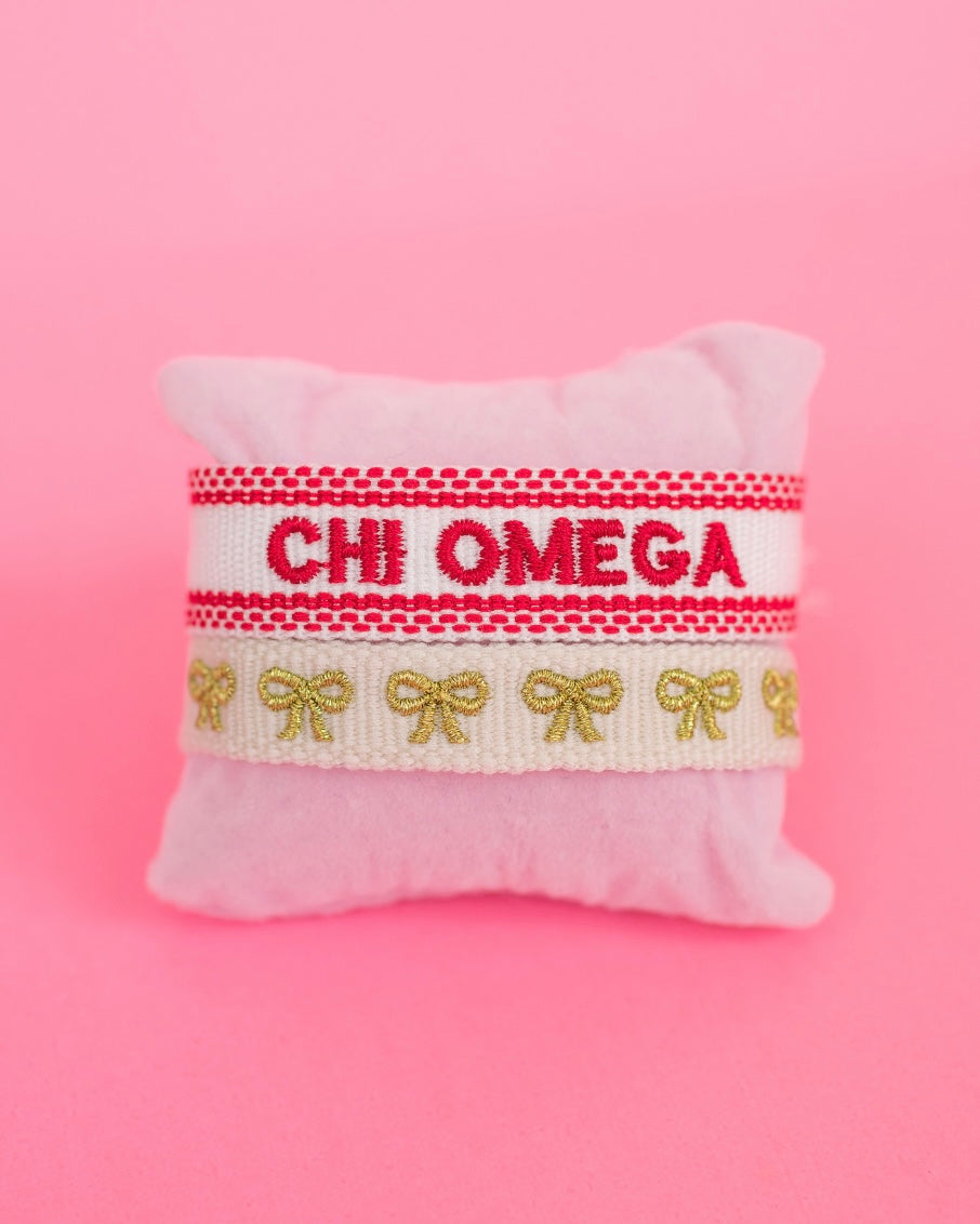 Chi Omega Bow Stack