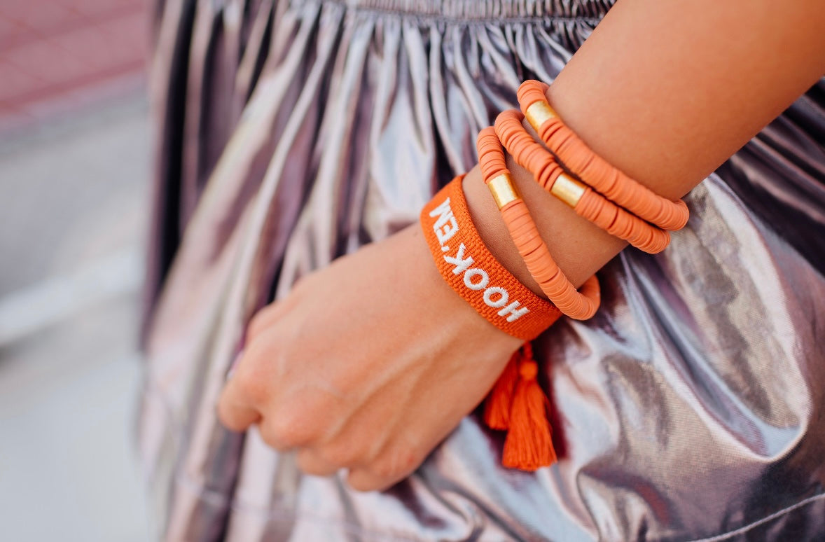 Hook’em Orange Bracelet