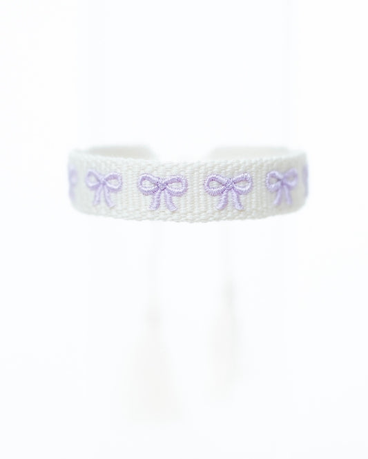 Mini Lavender Bows Bracelet