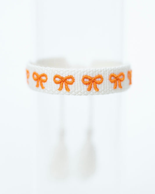 Mini Orange Bows Bracelet