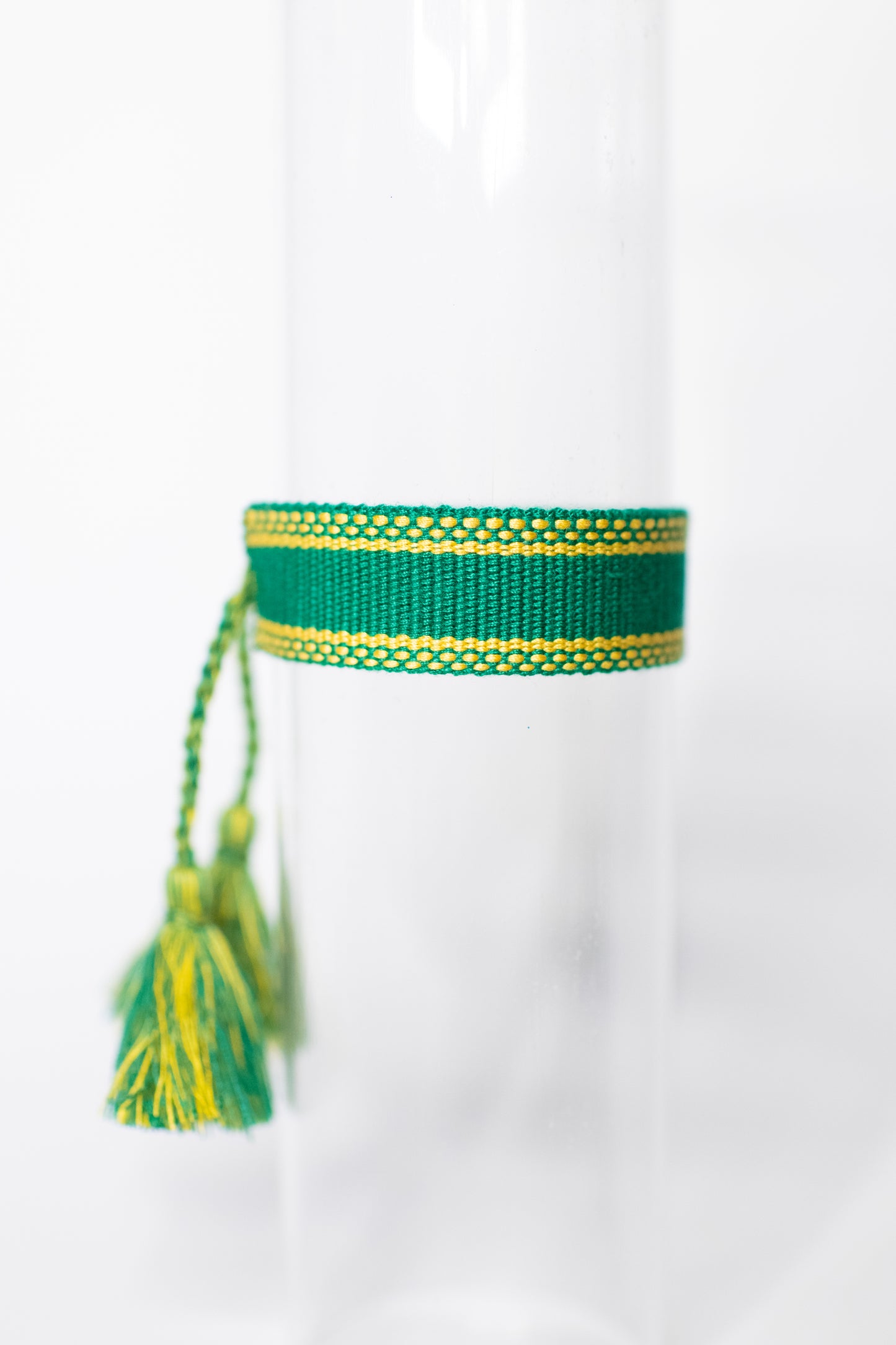 Green & Yellow Tassel Bracelet
