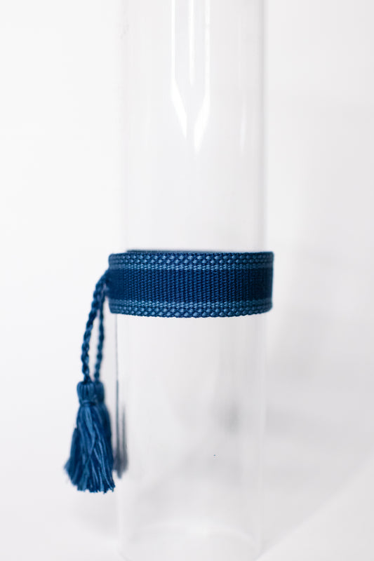 Navy & Light Blue Tassel Bracelet