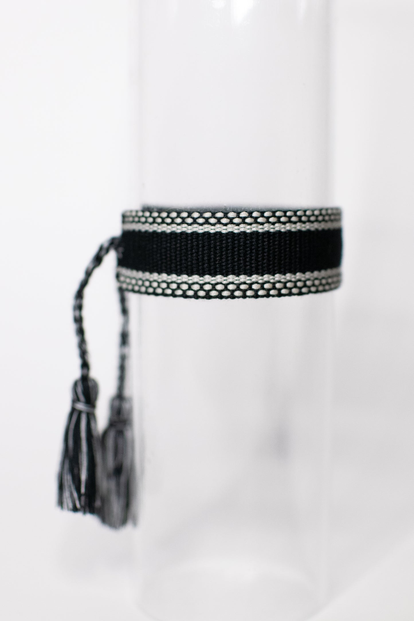 Black & White Tassel Bracelet