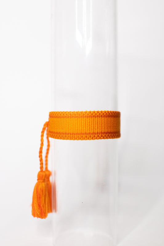 Orange Tassel Bracelet