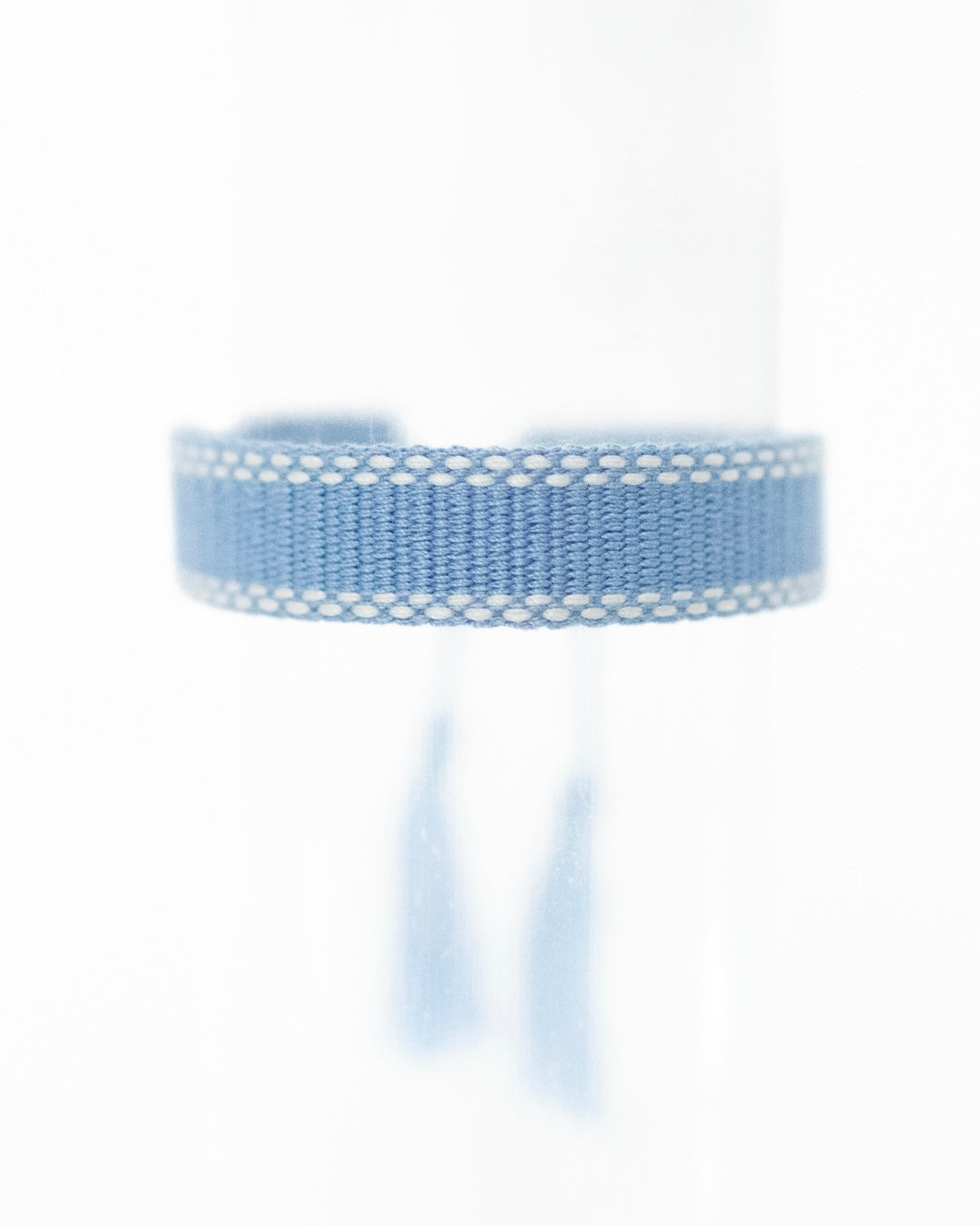 Baby Blue and White Mini Tassel Bracelet
